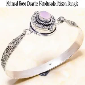 Handmade Bracelet | Jewelry | Genuine Rose Quartz Gemstone Handmade ...
